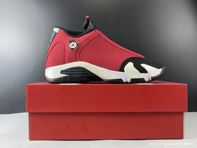 Official Maikesneakers RETRO 487471-006 TORO RED JORDAN 14 AIR GYM 0405
